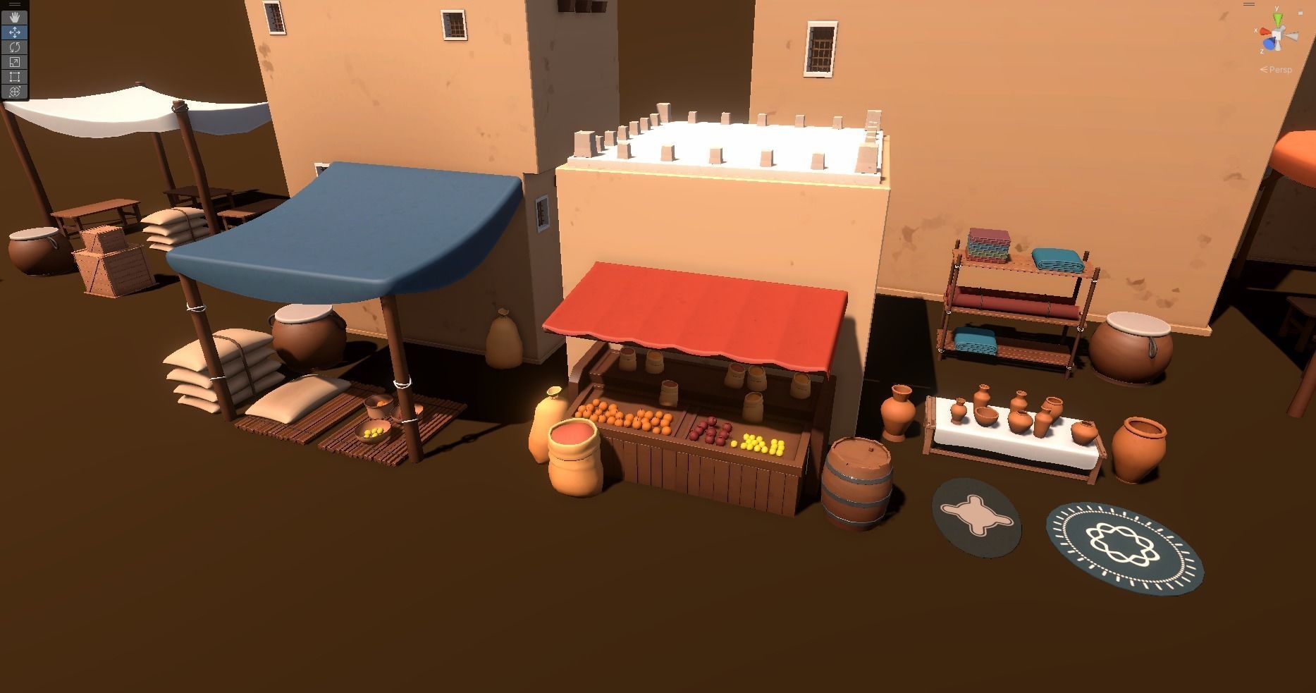 Stylized Medieval Props Low-poly 3D model_4