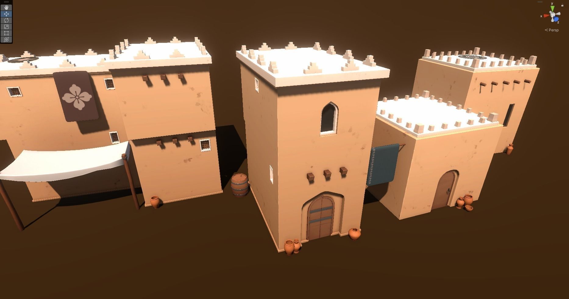 Stylized Medieval Props Low-poly 3D model_3