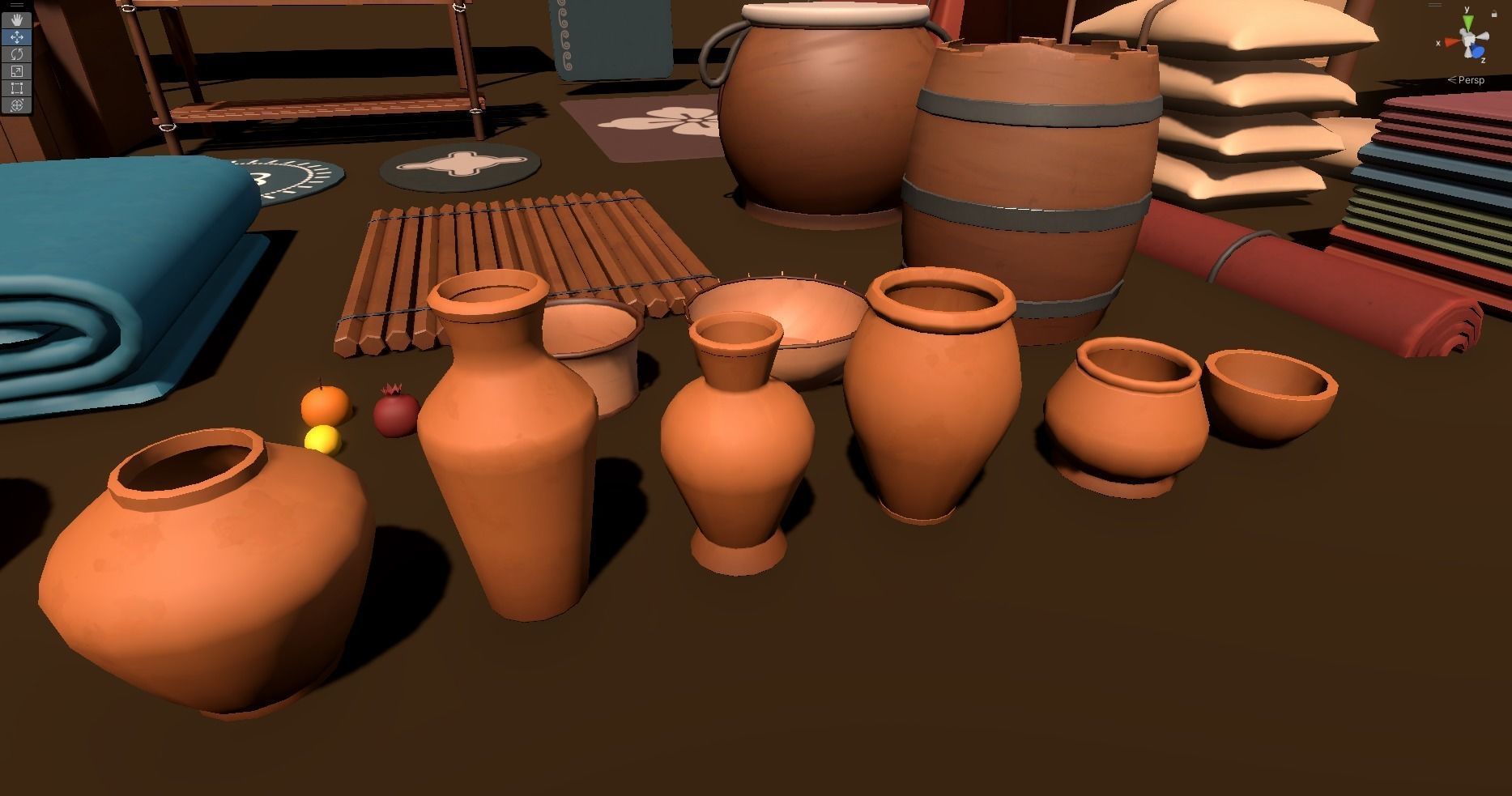 Stylized Medieval Props Low-poly 3D model_1