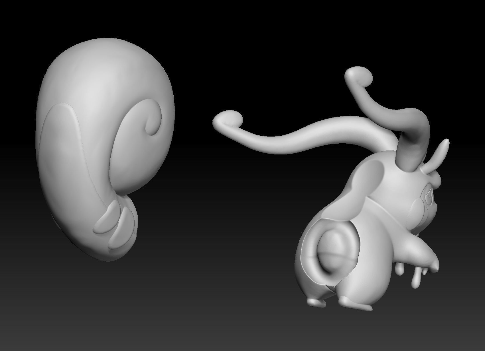 Pokemon Pikachu Cosplay Hisuian Goodra 3D print model_2