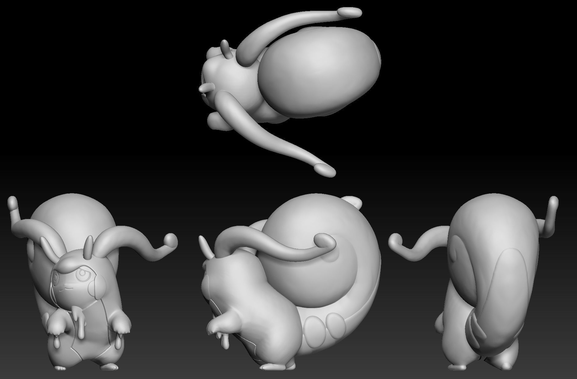 Pokemon Pikachu Cosplay Hisuian Goodra 3D print model_1