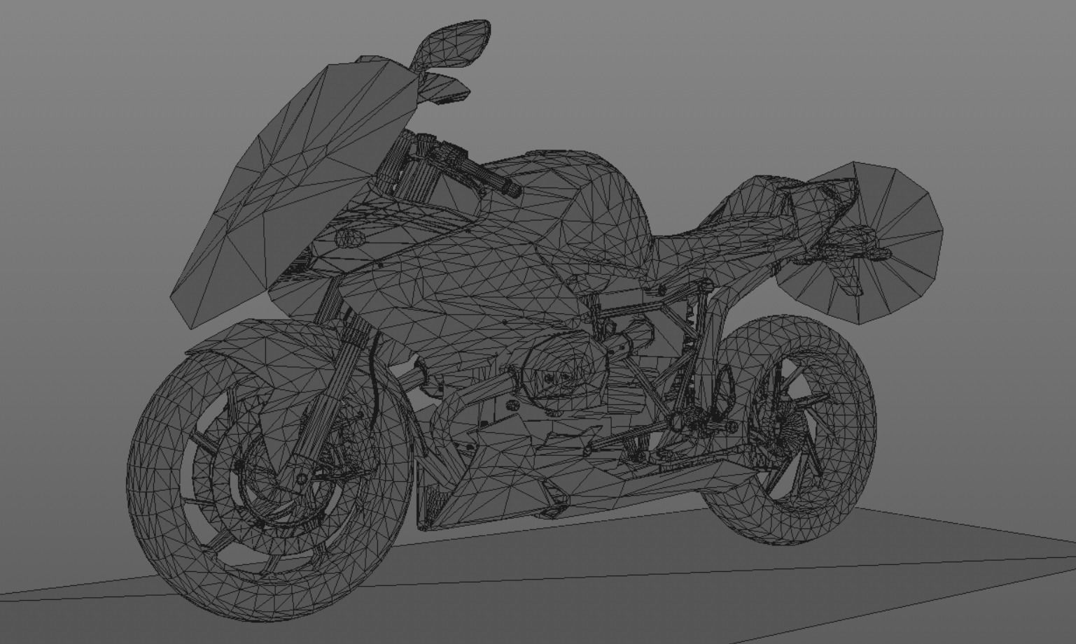 Sports Bike Latest 3D Model New Concept Low-poly 3D model_16