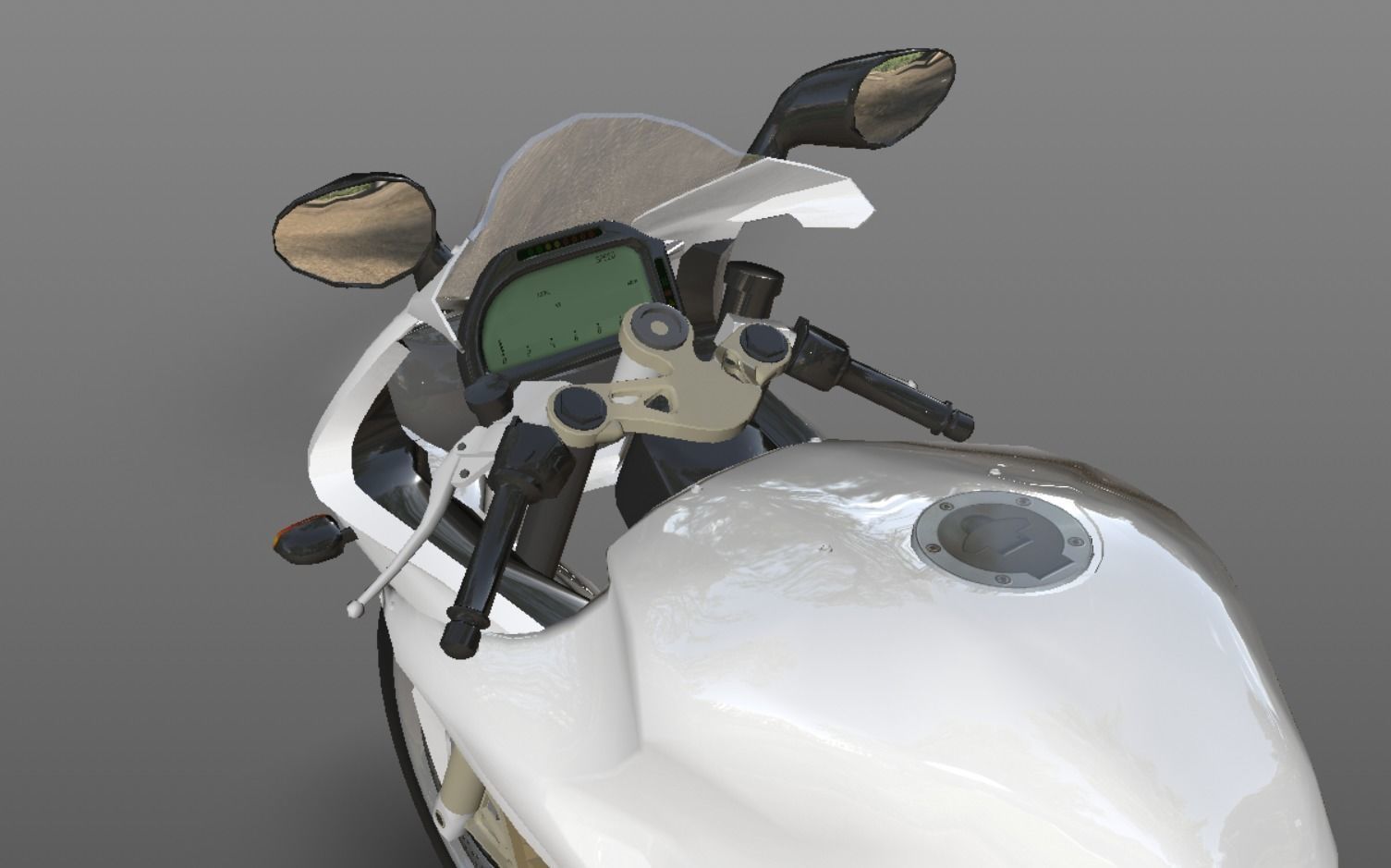 Sports Bike Latest 3D Model New Concept Low-poly 3D model_12