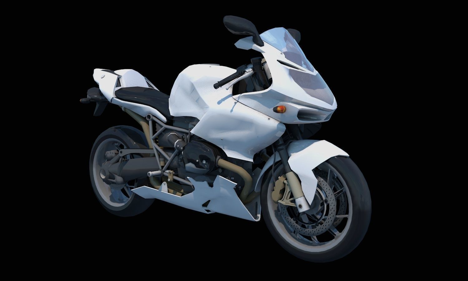 Sports Bike Latest 3D Model New Concept Low-poly 3D model_2