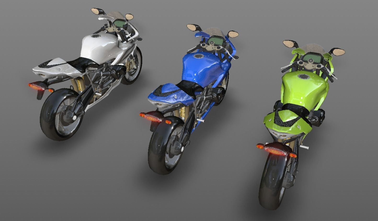 Sports Bike Latest 3D Model New Concept Low-poly 3D model_18