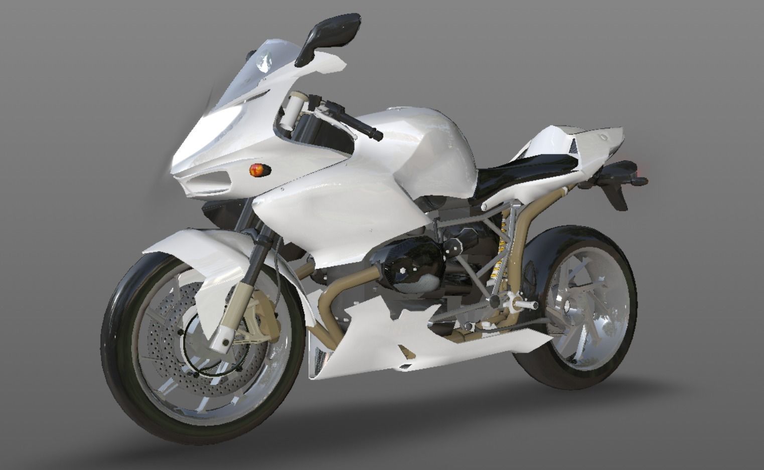 Sports Bike Latest 3D Model New Concept Low-poly 3D model_14