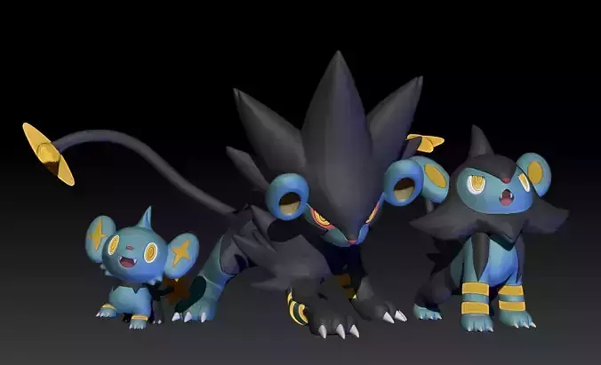 Pokemon Shinx Luxio Luxray