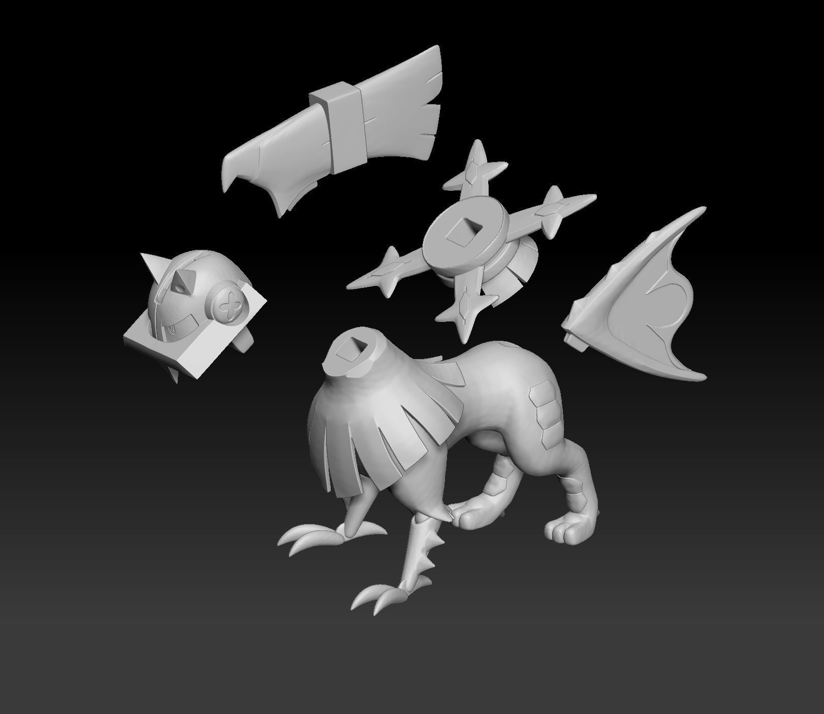 Pokemon Type Null 3D print model_2