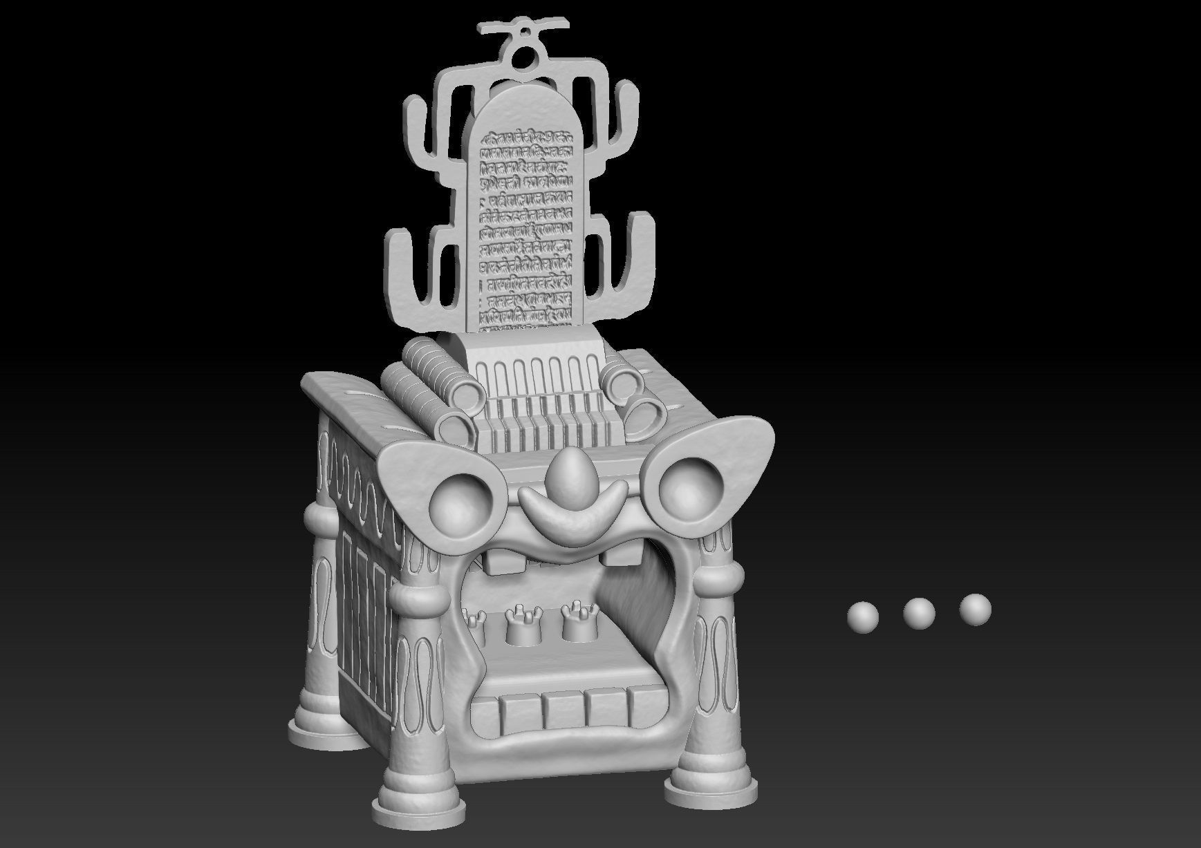 Pokemon Shamouti Island Lugia Shrine 3D print model_2