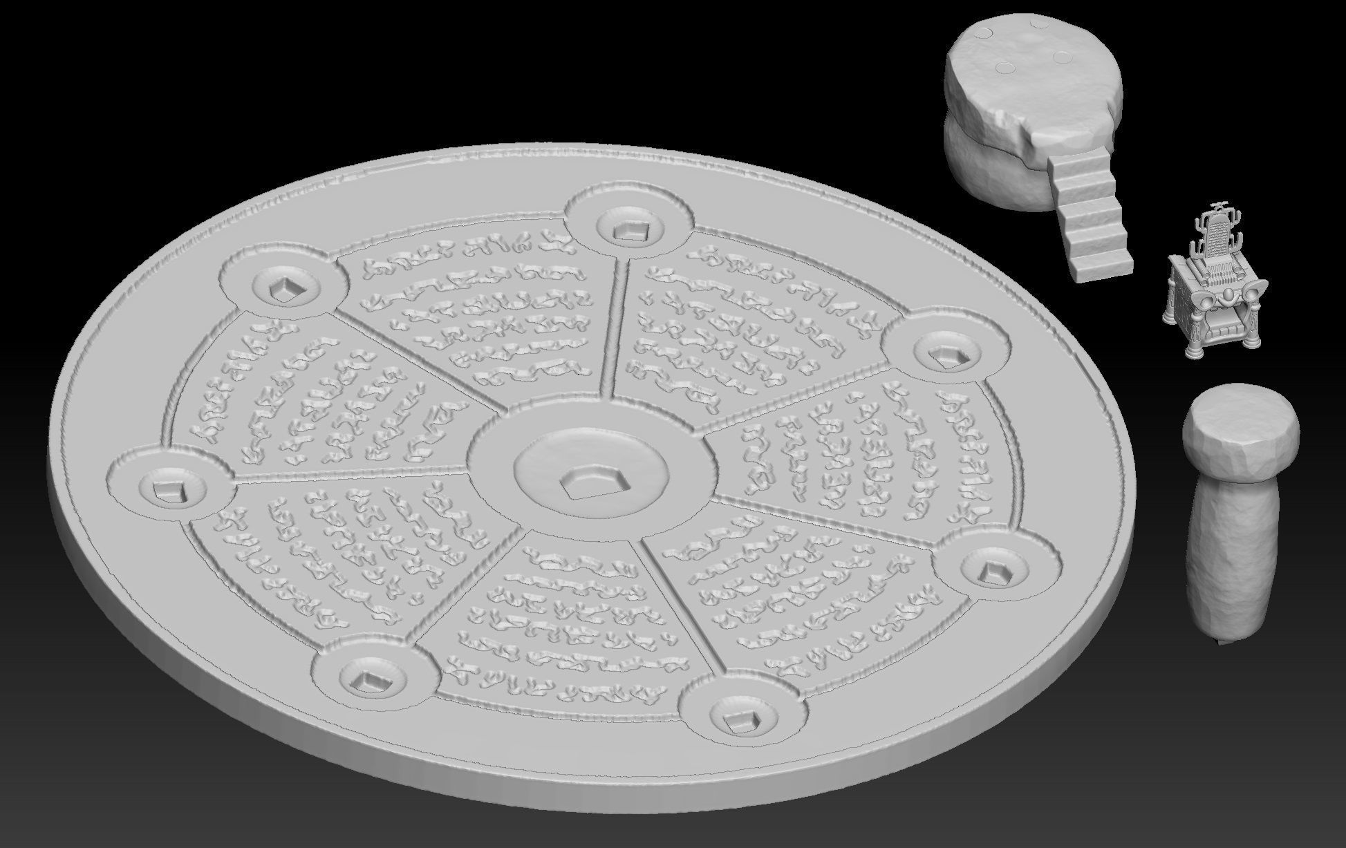 Pokemon Shamouti Island Lugia Shrine 3D print model_5