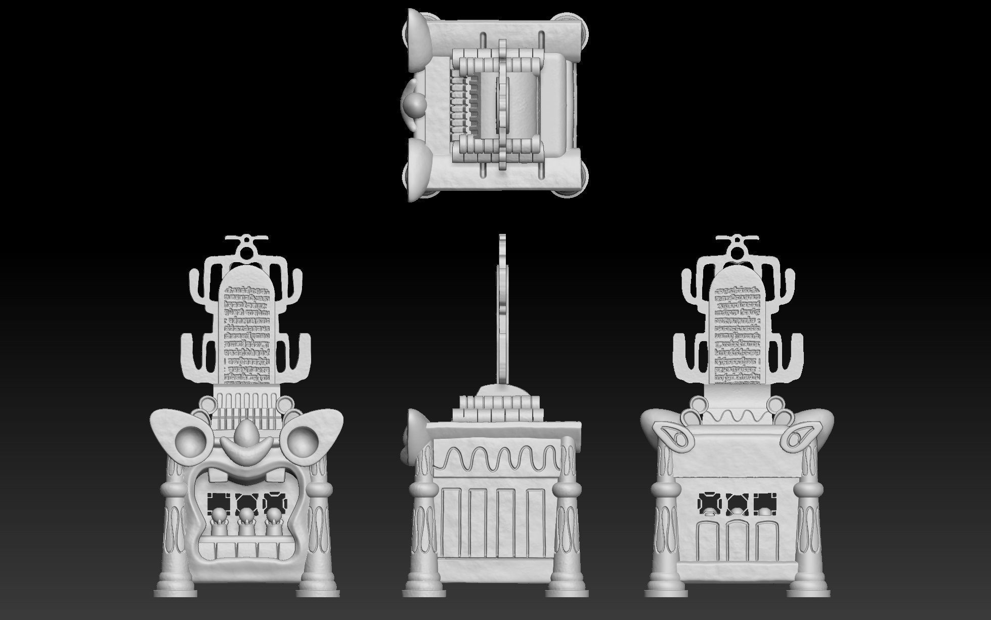 Pokemon Shamouti Island Lugia Shrine 3D print model_4