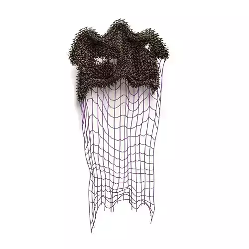 Chains and net wall decor 3D model