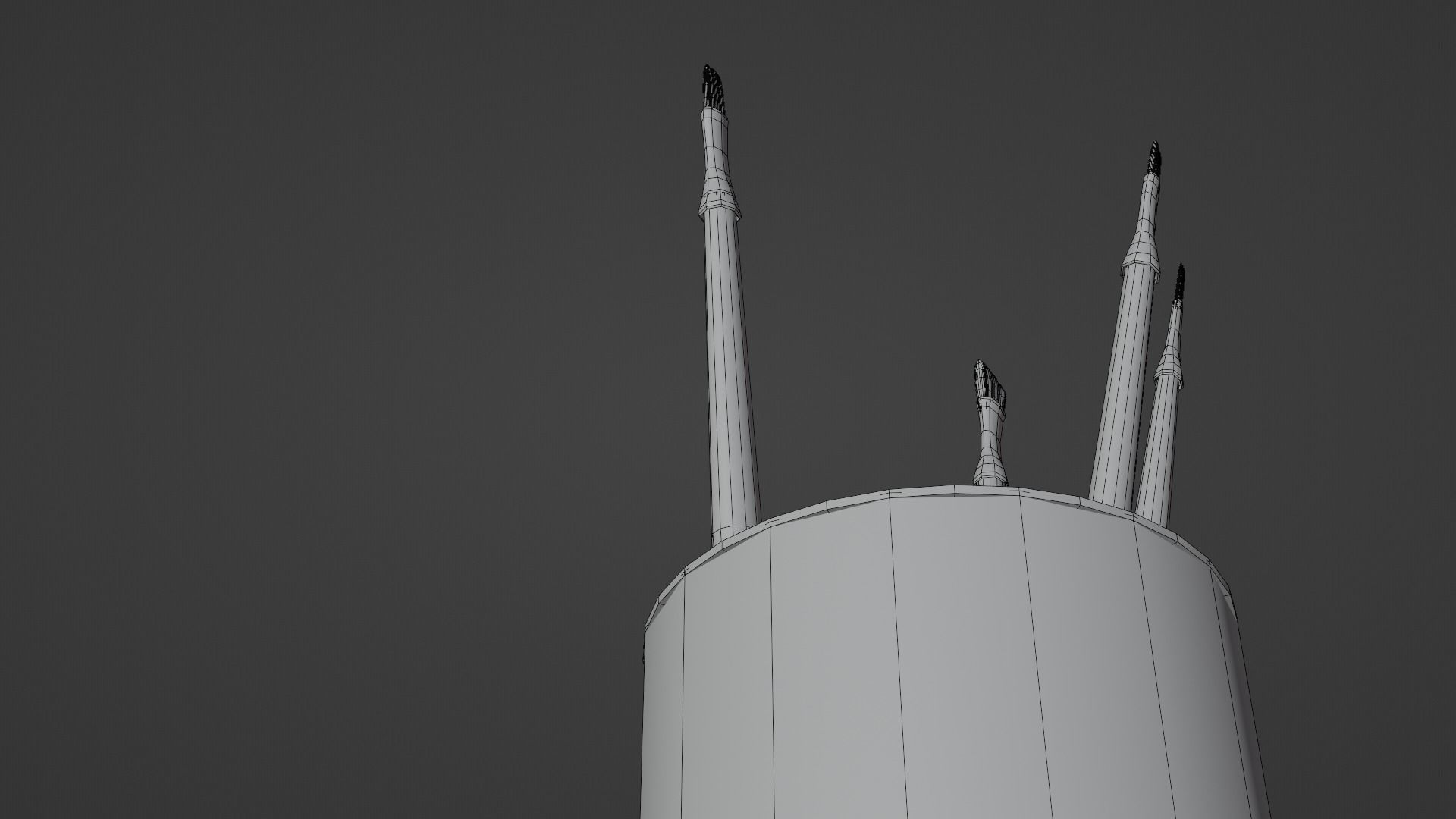 Realistic Brushes pot Low-poly 3D model_15