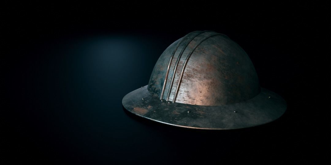 Medieval Soldier Helmets Free 3D model_2