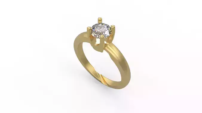 Woman Solitaire Ring 970