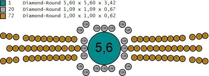 Woman Solitaire Ring 975 3D print model_8