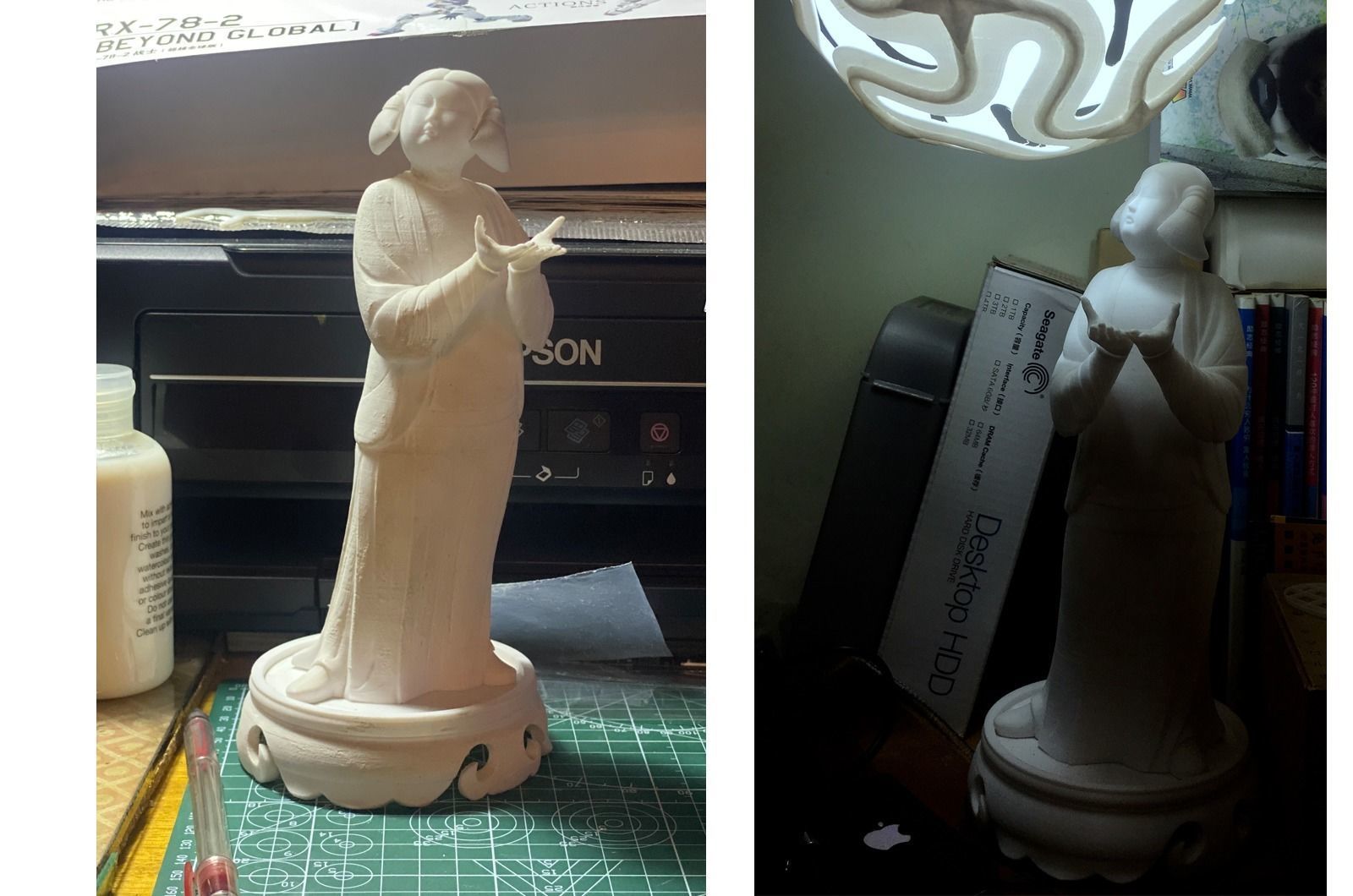 Chinese Tang Dynasty ladies pottery figurines sculpture  3D print model_36