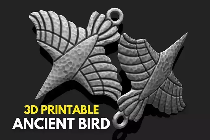 Ancient Bird - Pendant 3D print model