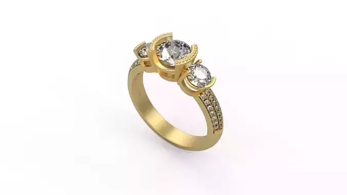Woman Solitaire Ring 953