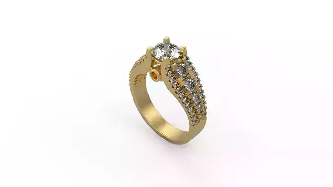 Woman Solitaire Ring 960