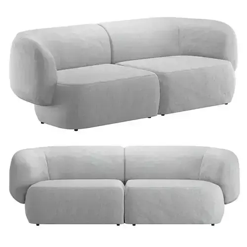 Comoda 2 Piece Modular Sofa
