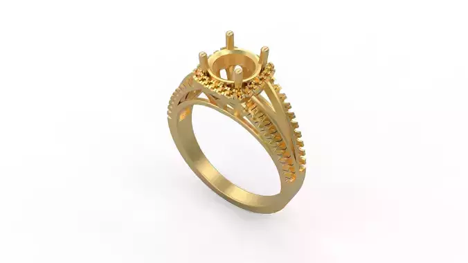 Woman Solitaire Ring 963