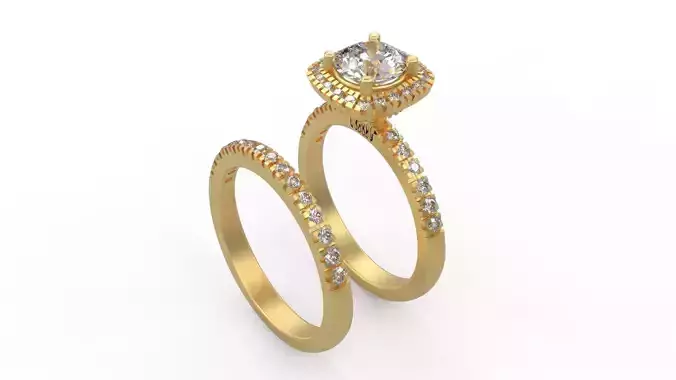 Woman Solitaire Ring 967