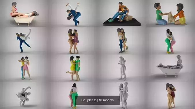 Couples 2 3D Model Collection