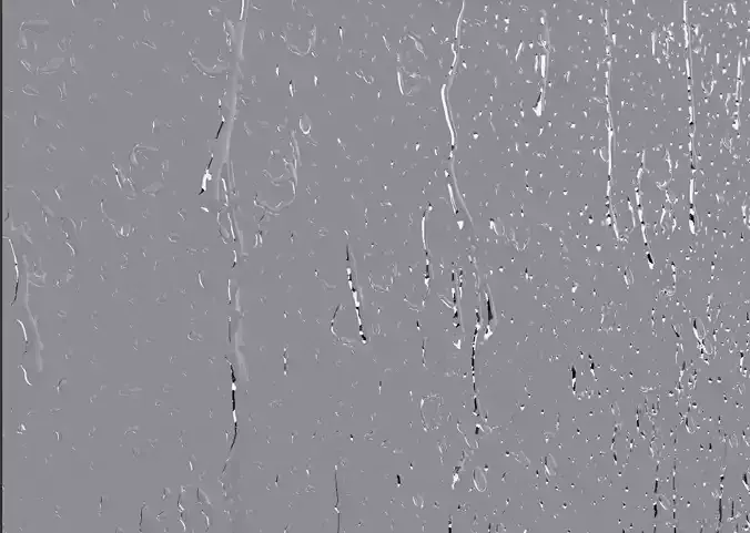 ANIMATED  Rain on windows and LOOPING 3D model