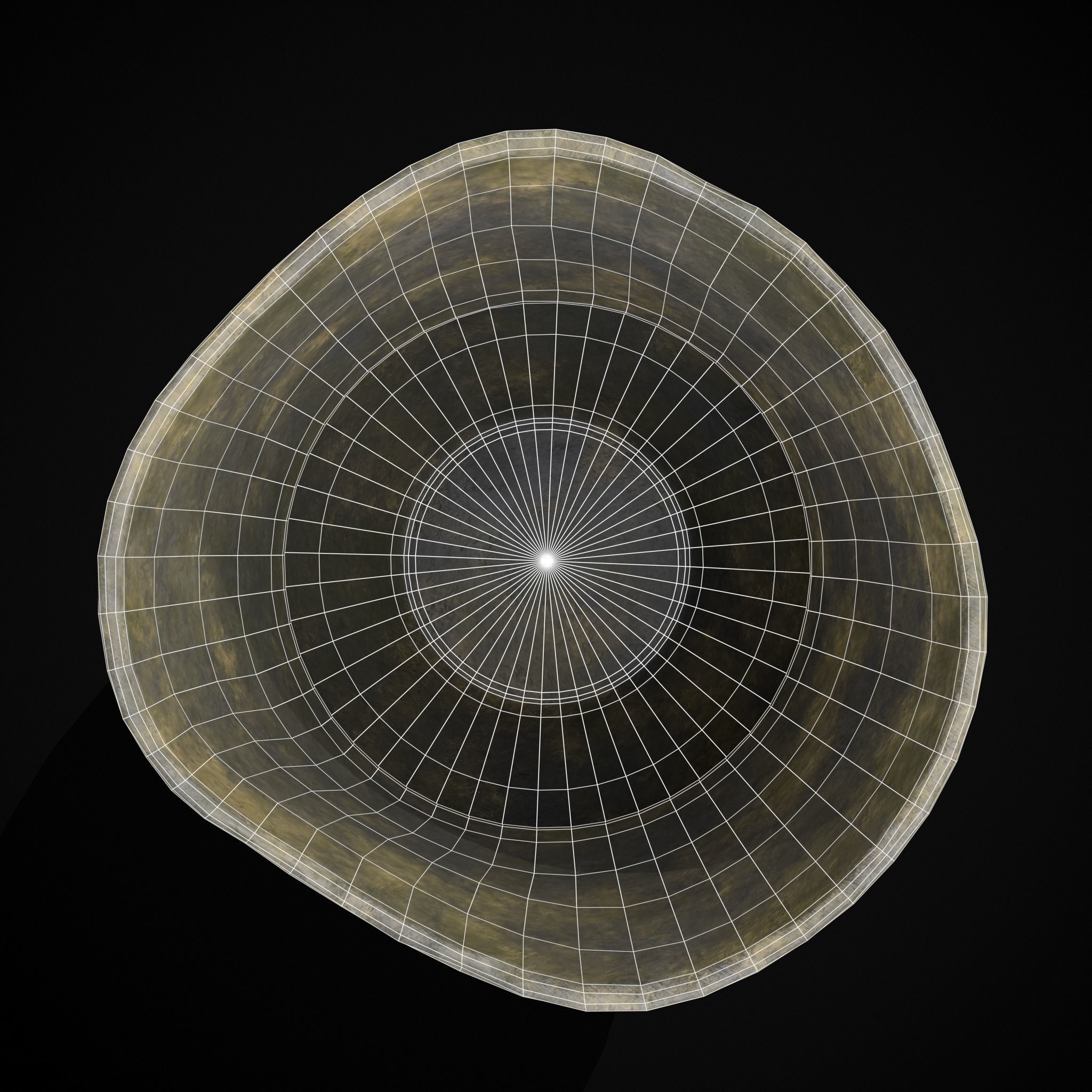 Simple Line Vase Low-poly 3D model_6