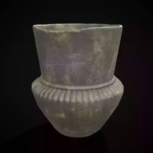 Simple Line Vase Low-poly 3D model
