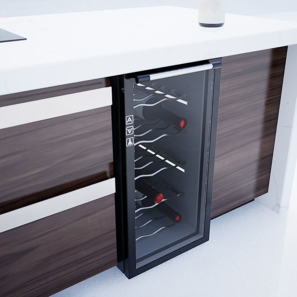 Wine frige Free 3D model_6