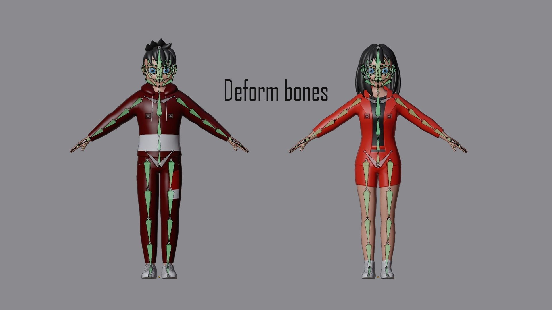 Cartoon characters 3 01 Low-poly 3D model_11