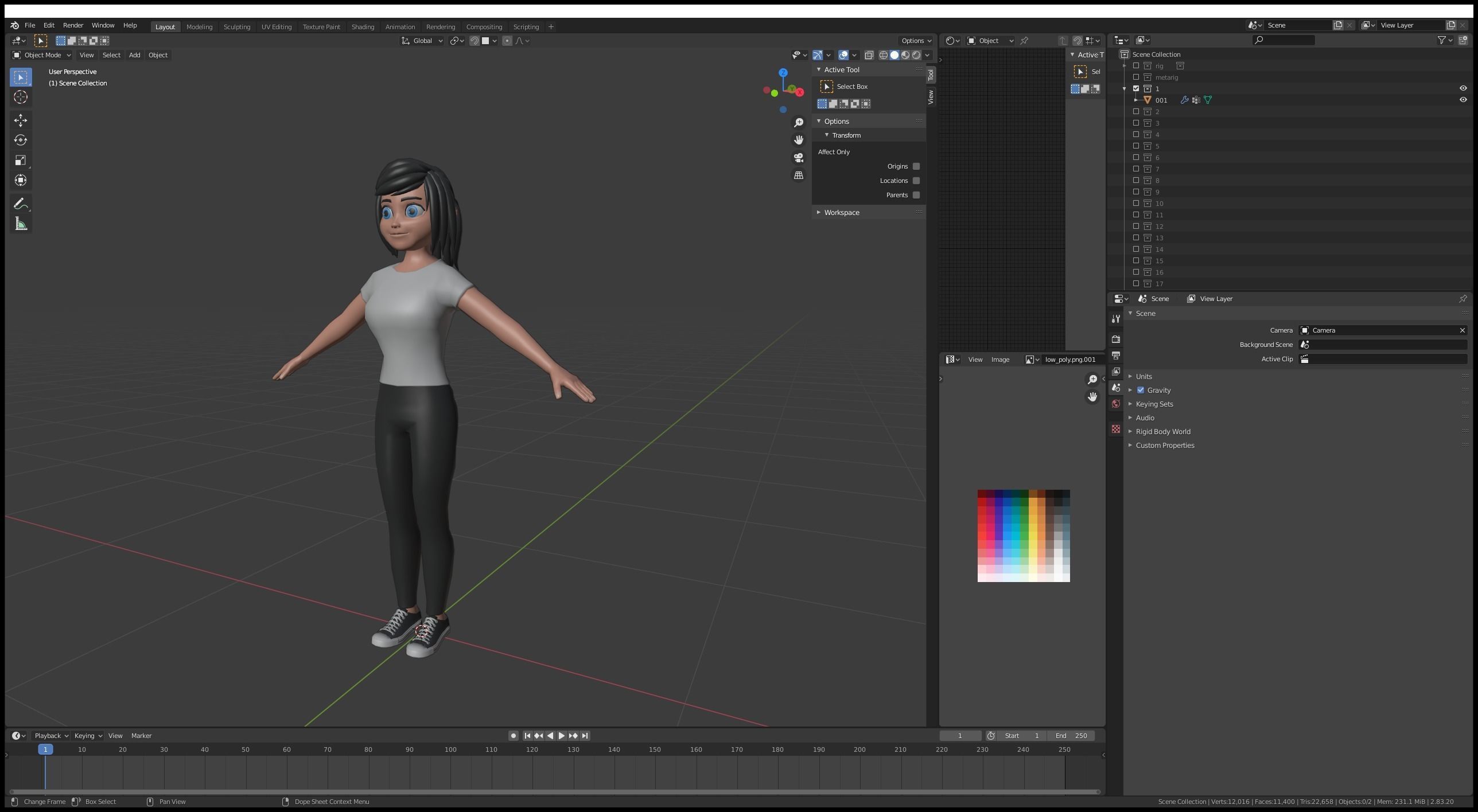 Cartoon characters 3 01 Low-poly 3D model_13