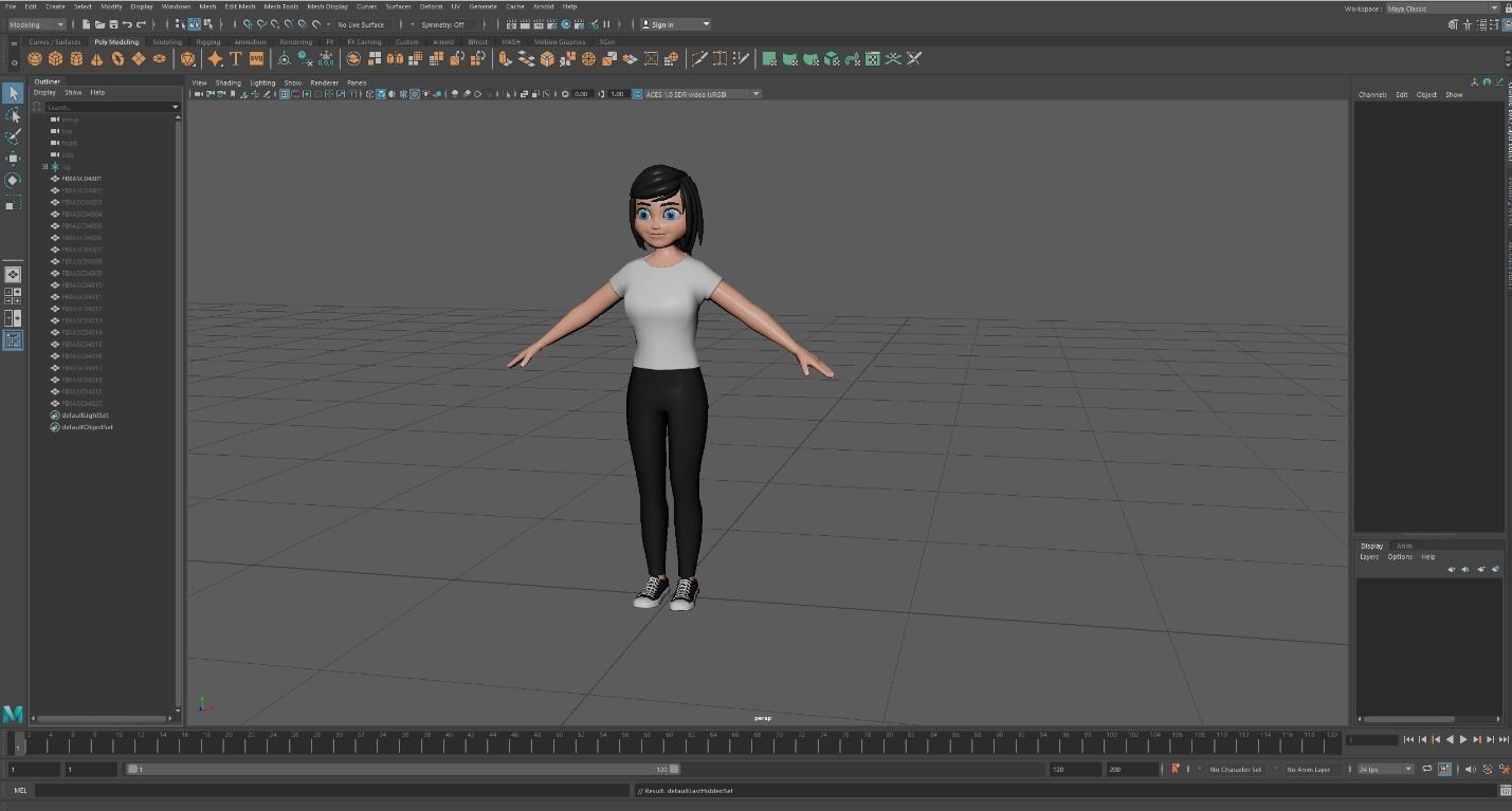 Cartoon characters 3 01 Low-poly 3D model_14