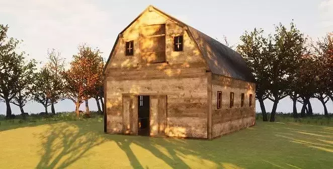 Barn  of wood