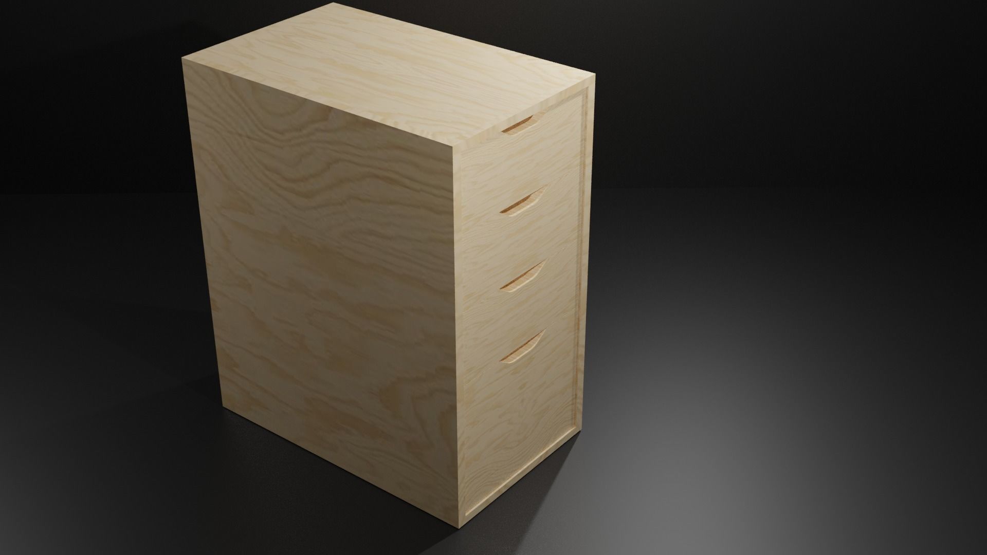 Drawer Cabinet  - Office and home Free 3D model_1