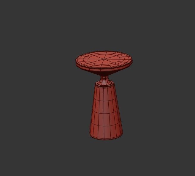 Side table 3D model_3