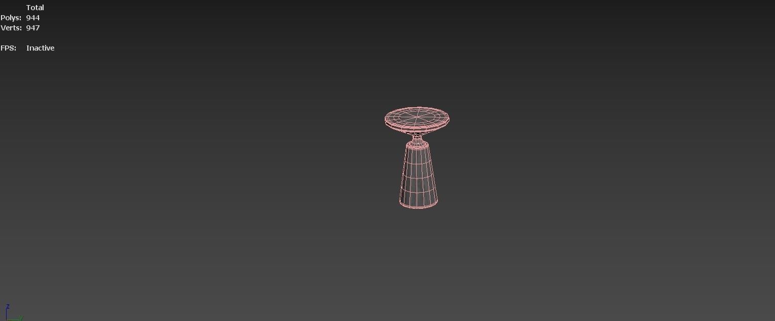 Side table 3D model_2