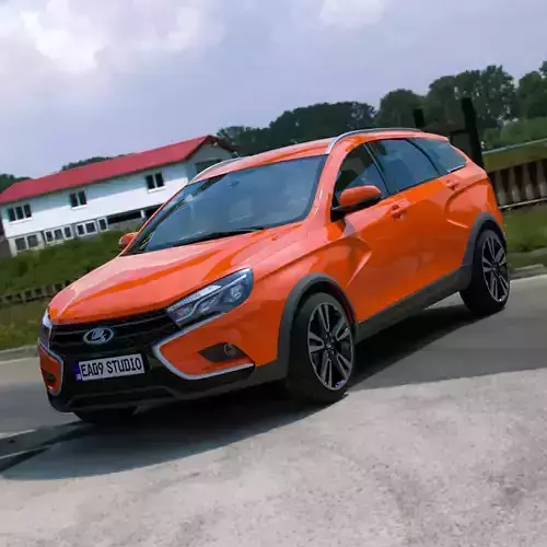 2023 LADA Vesta SW Cross 3D model