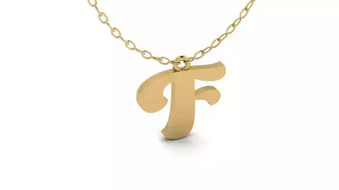Alphabet Pendant F