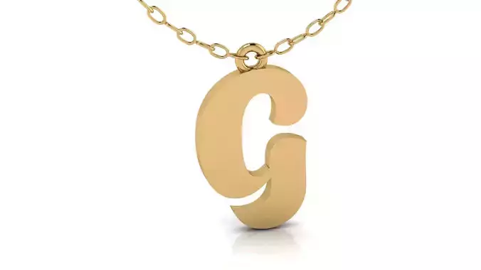 Alphabet Pendant g