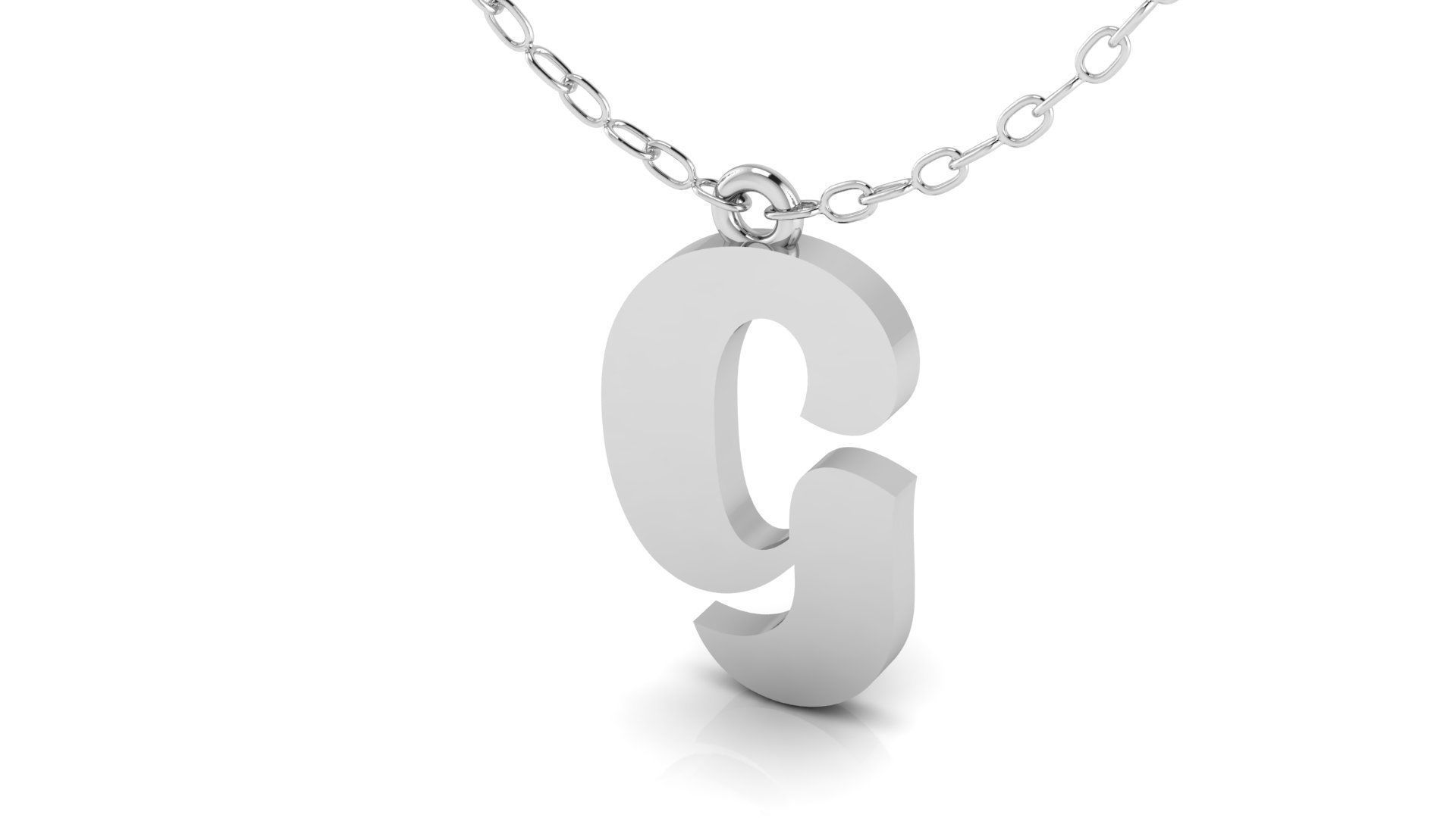 Alphabet Pendant g 3D print model_8