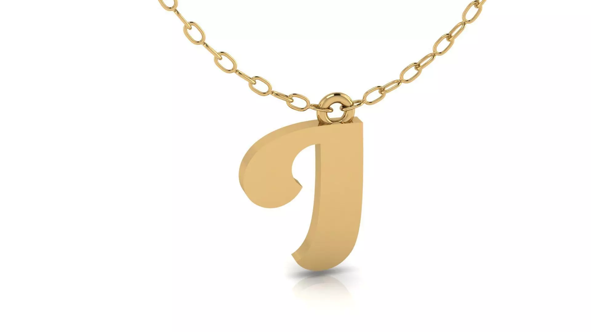 Alphabet Pendant I 3D print model_0