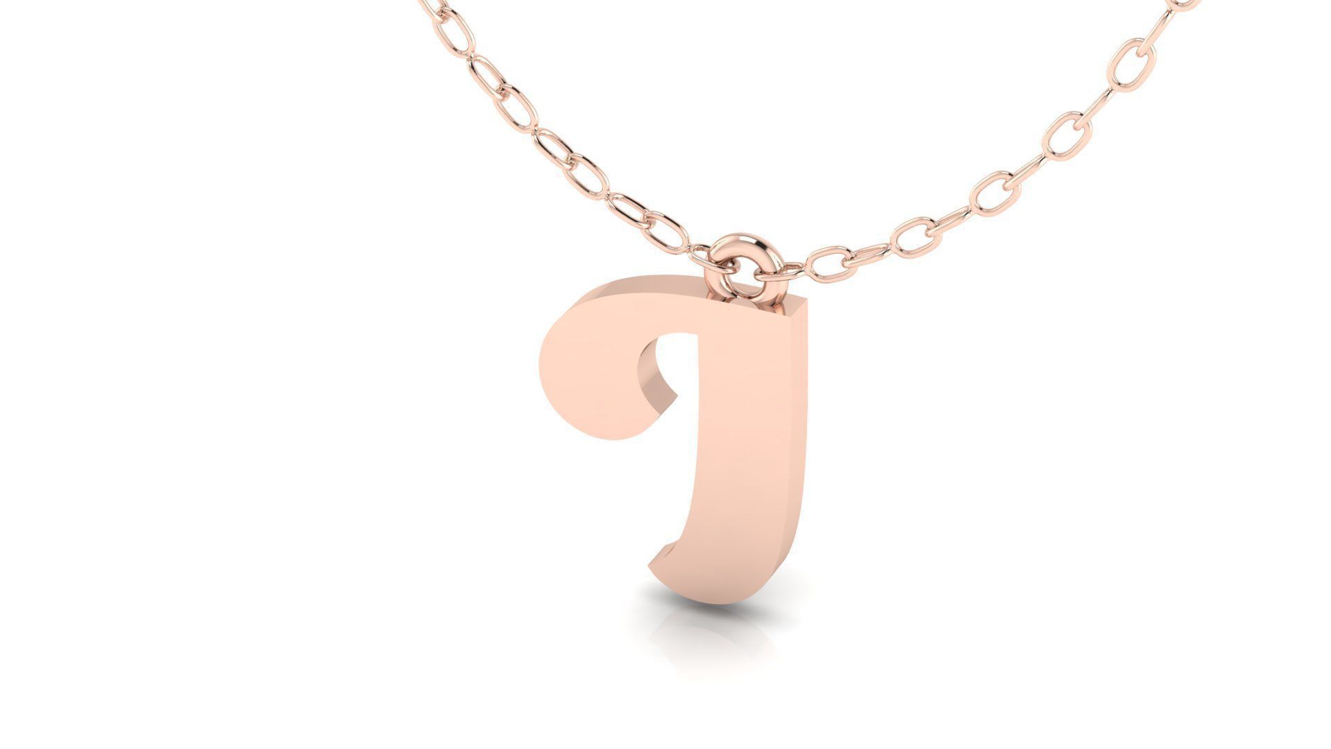 Alphabet Pendant I 3D print model_5