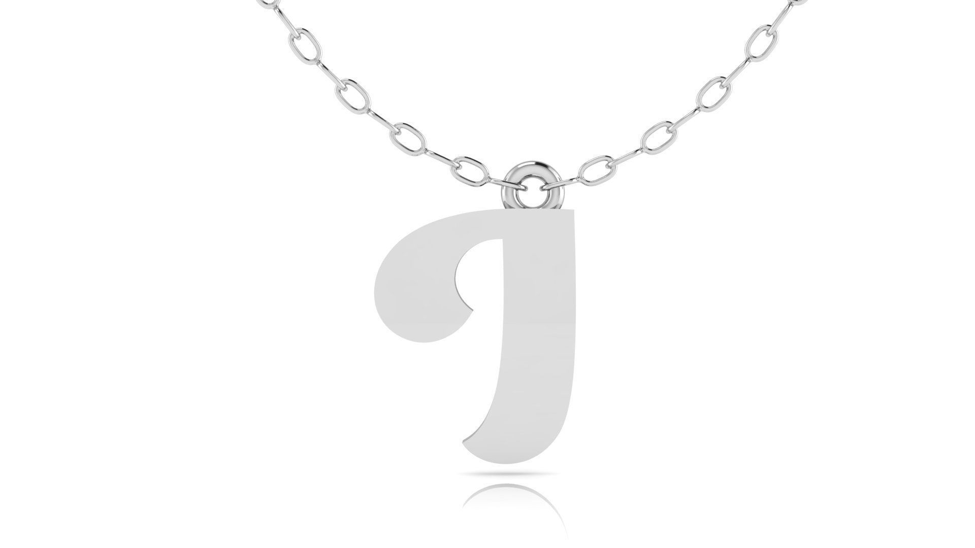 Alphabet Pendant I 3D print model_6