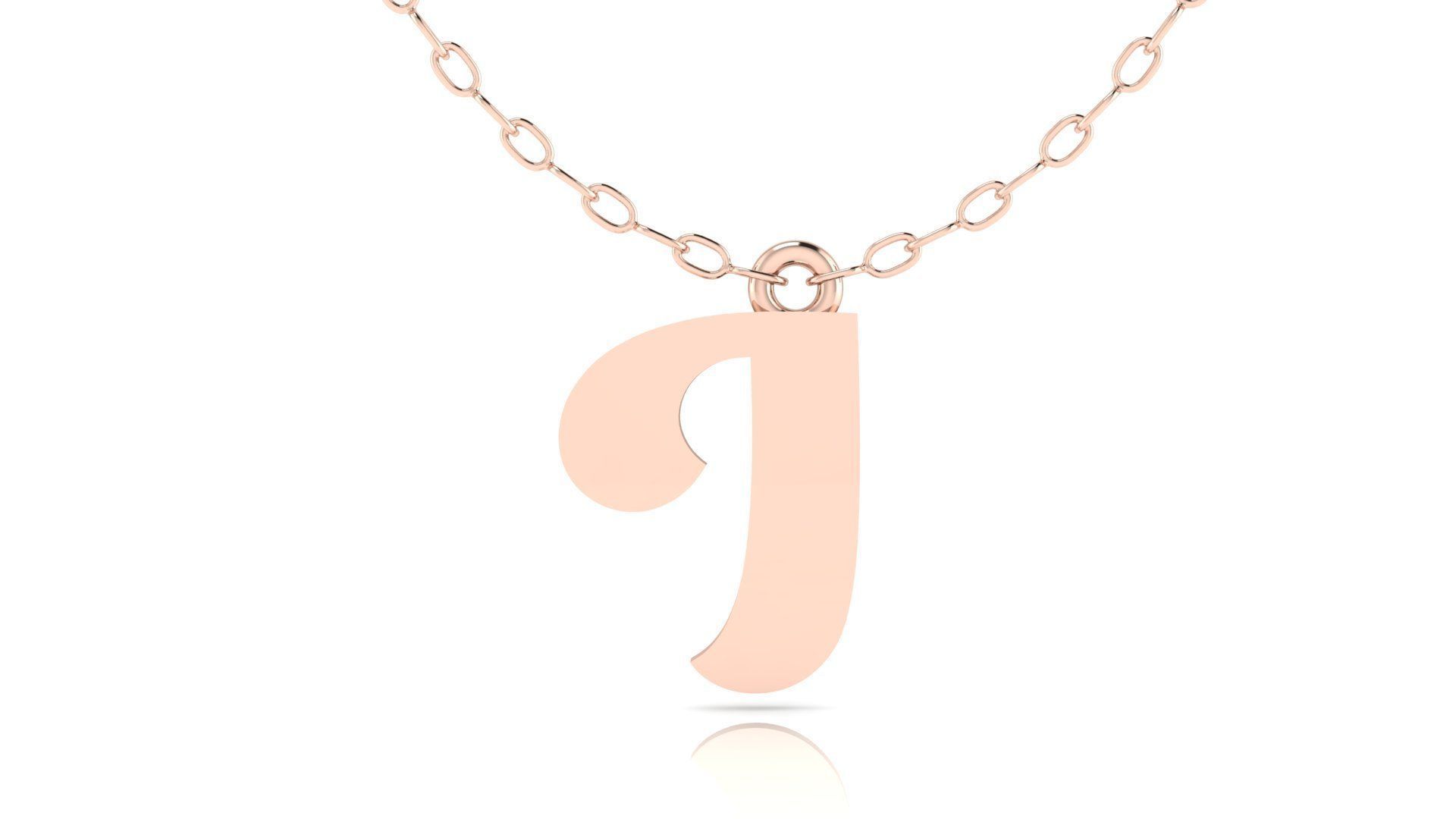 Alphabet Pendant I 3D print model_2