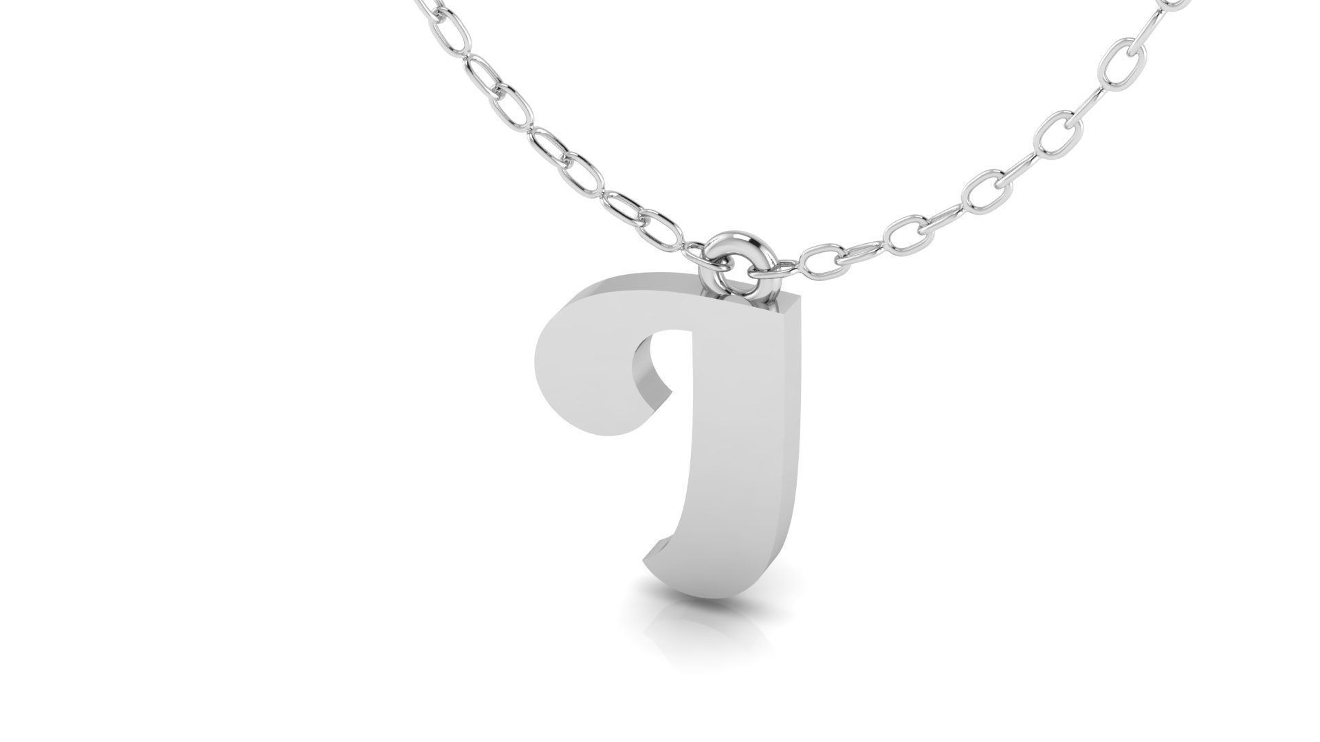 Alphabet Pendant I 3D print model_8