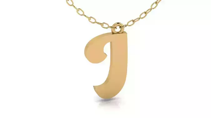 Alphabet Pendant J