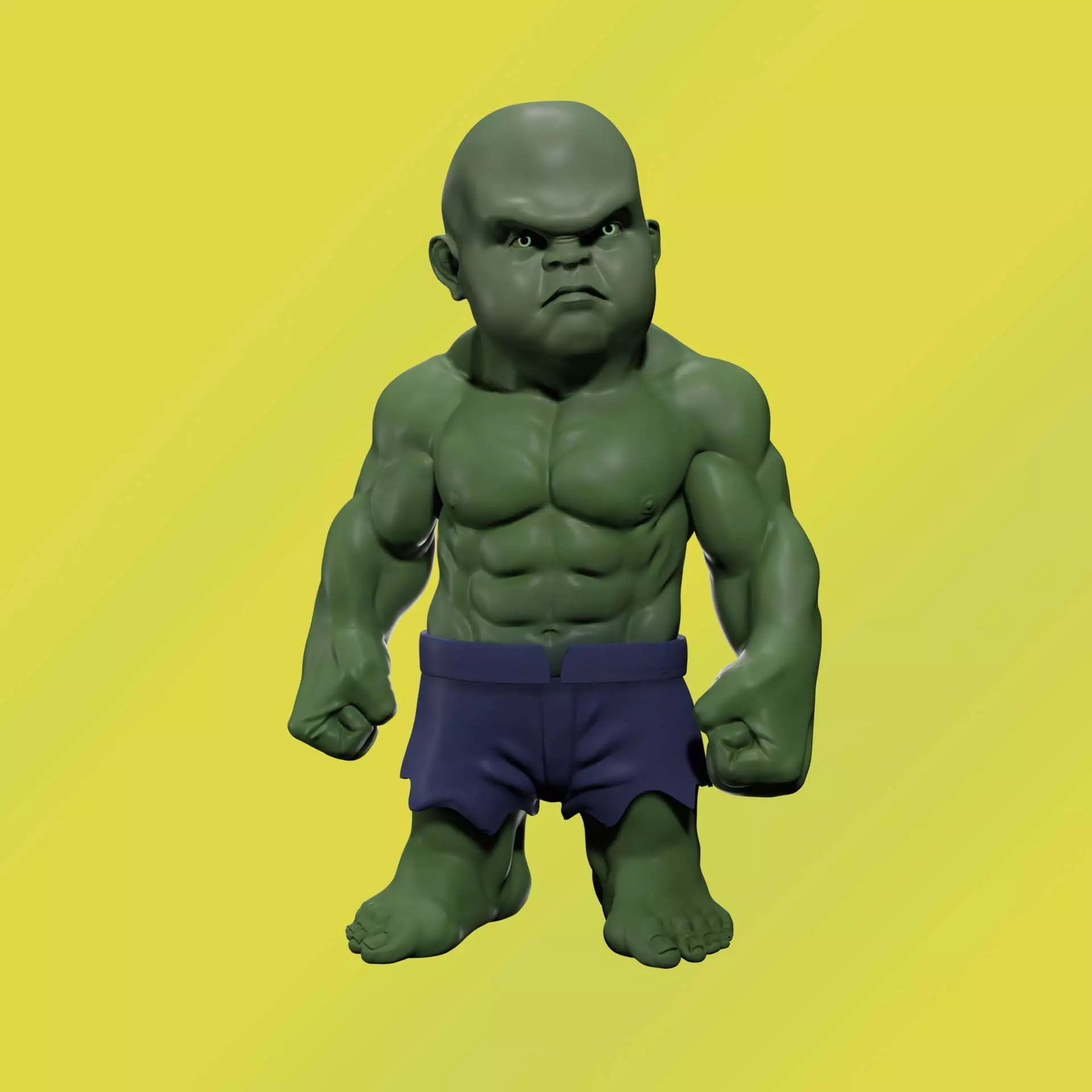 HULK CHIBI BABY 3D print model